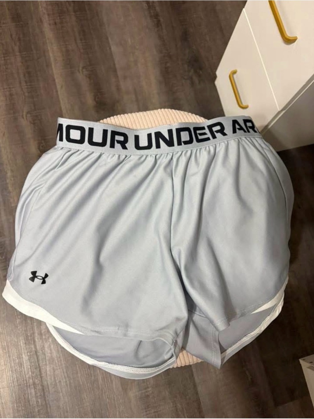 Under Armour Light Gray Women's Athletic Shorts